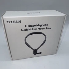 TELESIN ~ U-Shaped, Magnetic Selfie Neck Holder, New(Opened bx)