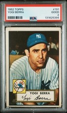 Yogi Berra 1952 Topps PSA 2 #191 New York Yankees