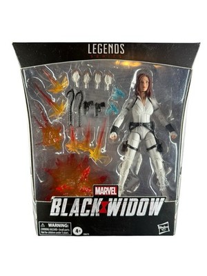Hasbro Marvel Legends Black Widow White Suit Action Figure w/ Pistols & Stand
