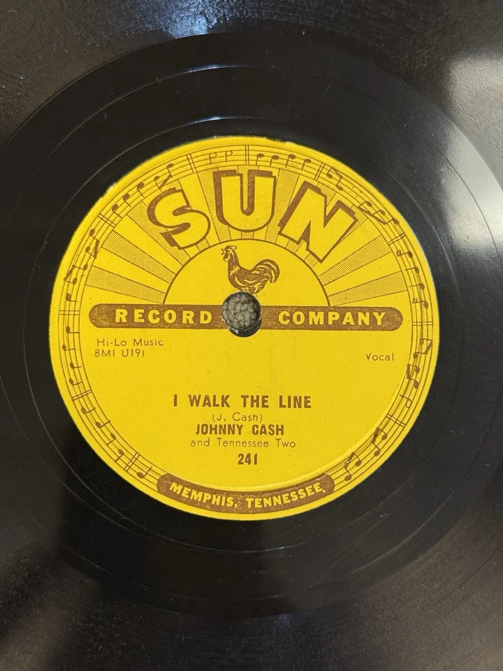 JOHNNY CASH SUN 241 78 rpm: I walk the Line/ Get Rythm Foto 4 de 4