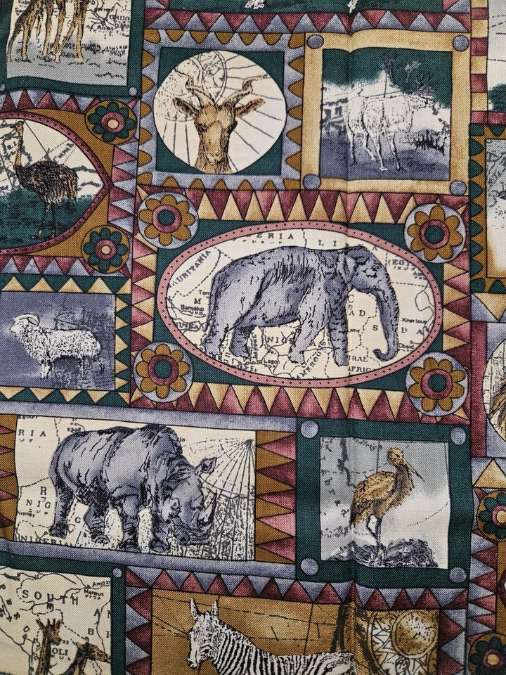 Hi Fashion Fabric Inc Animal Print Cotton Fabric, Zebra,Rhino Etc 2 Yards  X 44 - Image 4 of 4