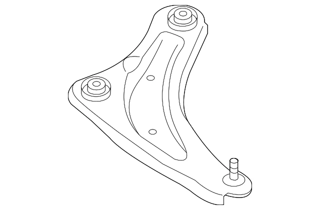 Brazo de control inferior lado del conductor genuino Nissan 11-17 Nissan Juke (EXC NISMO RS)  Foto 3 de 4