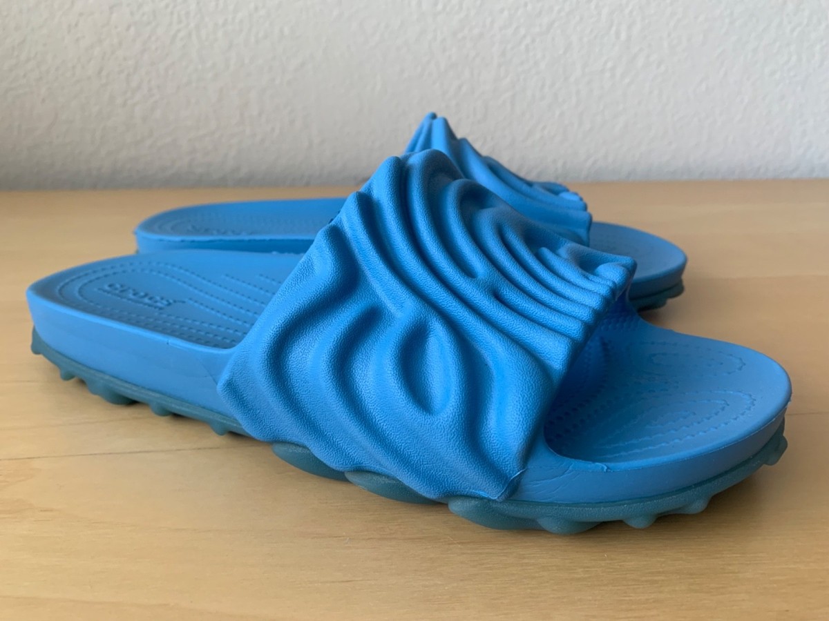 Crocs Salehe Bembury Pollex Tashmoo Blue Slides USED Mens 8  display picture 1