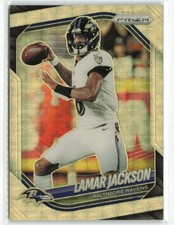 2025 Panini Prizm Lamar Jackson #78 Gold Vinyl 1/5 Ravens
