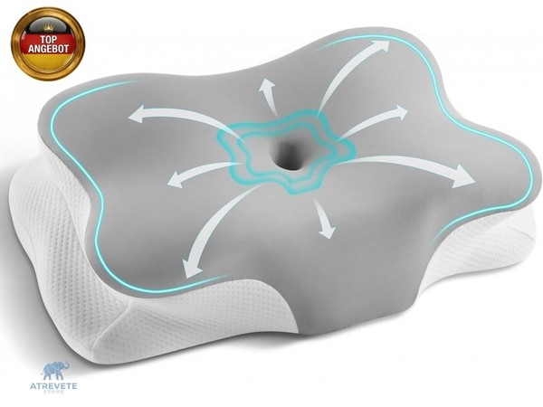 Nackenkissen?Ergonomisches Kopfkissen?Pillow Memory Foam Kissen FüR Seiten,-image
