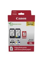 Canon PG-575XL/CL-576XL Photo Paper Value Pack - 2Er-Pack - Hohe Ergiebigkeit -