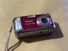 Canon Powershot A460 5.0MP Digital Camera Pink - Not Working/Untested
