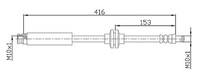 Metzger Bremsschlauch 4110475 FüR CitroËN Fiat Peugeot, Hinterachse Links