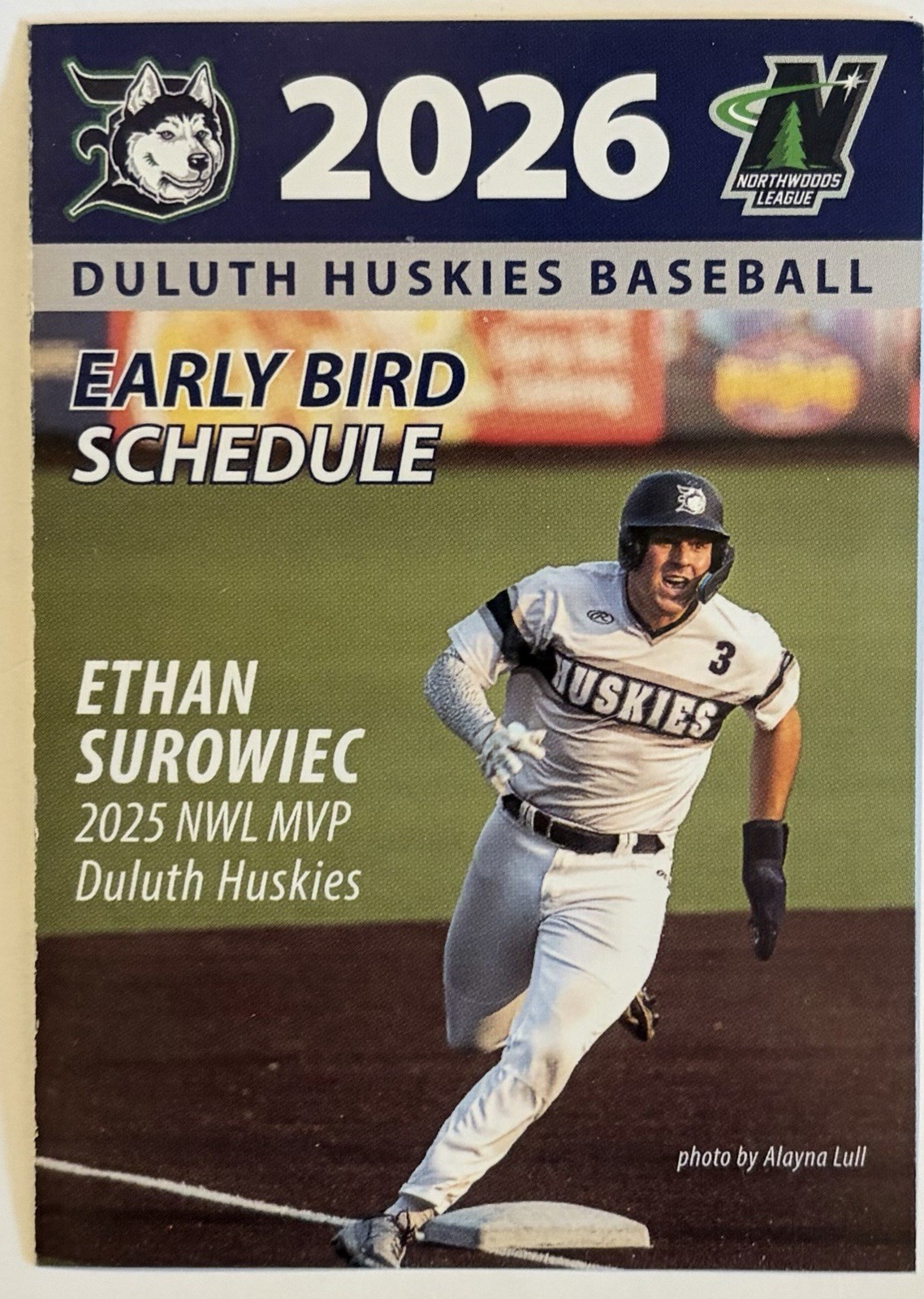 2026 DULUTH HUSKIES Early Bird Schedule ⚾️ Minor Baseball Sked COOL‼️ Not 2025
