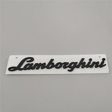 For Lamborghini Gallardo Huracan Rear Script Emblem Matte Black New 1pc