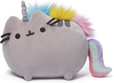 Pusheen Pusheenicorn, Premium Plush Unicorn Cat Stuffed Animal, Rainbow, 13"