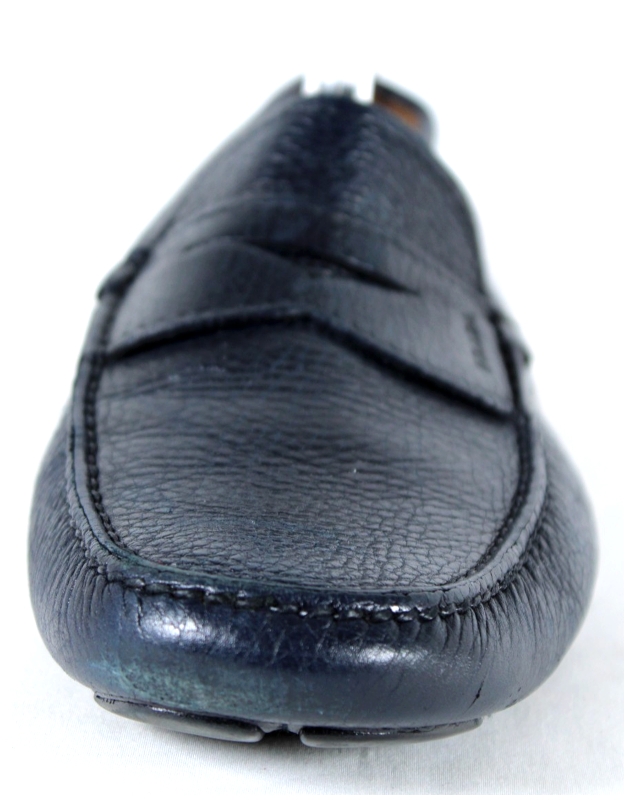 Prada Mens 2DF088 Baltico Blue Cervo Deerskin Leather Loafers UK 9 $1150 PRADA Saffiano man Leather Driving Loafers baltico  main image 4