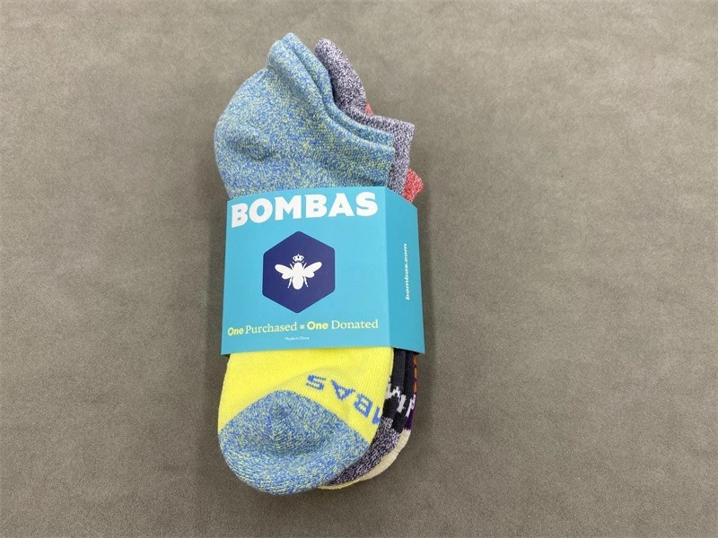 4 pares de calcetines tobilleros Bombas multicolores panal para mujer de peso medio talla M Foto 4 de 4