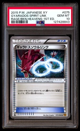 PSA 10 Gyarados Spirit Link 075/080 1st Edition Pokemon Japanese