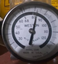 Weston Mirroband Developing Metal Unbreakable Thermometer