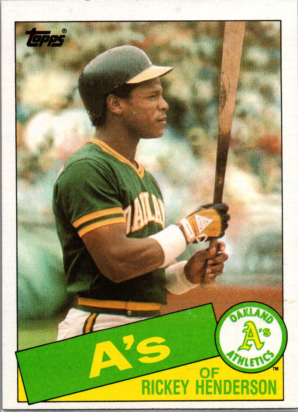 1985 Topps Rickey Henderson #115