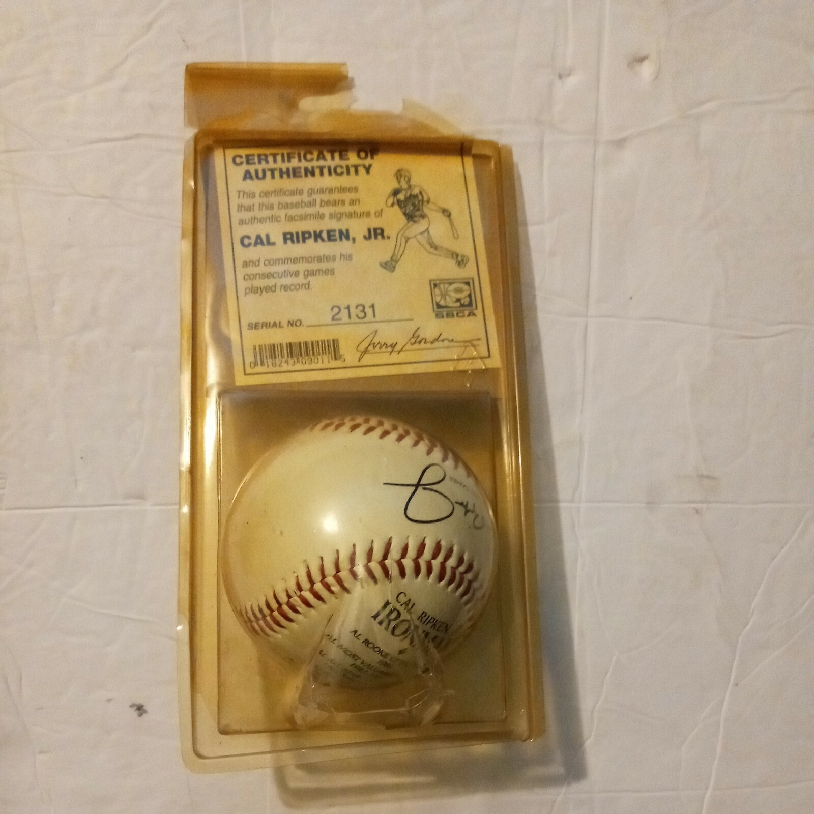 Cal Ripken, Jr. Ironman Commemorative Baseball with COA New Package