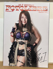 Io Shirai IYO SKY Autograph Signed 2018 Fotolibre de Mascara #67 NXT WWE Stardom