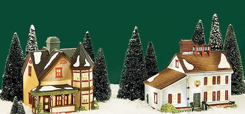 BREWSTER BAY COTTAGES # 56570 SET/2 DEPT 56 RETIRED NEW ENGLAND VILLAGE - Picture 3 of 3