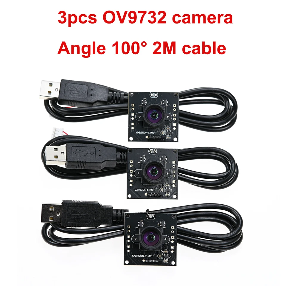 GXIVISION OV9732/IMX179/OV2735 30fps 2M Kabel 100 Deg 3 Stück Kamera Autodarts.i - Bild 2 von 4