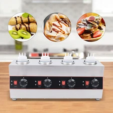 2600ML Commercial Electric Sauce Bottle Warmer Dispenser With 4 Squeeze Bottles