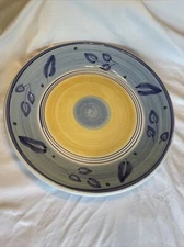 Caleca Very Large 14” Salad/Pasta Bowl/Dish Made In Italy Pottery Wall Decor