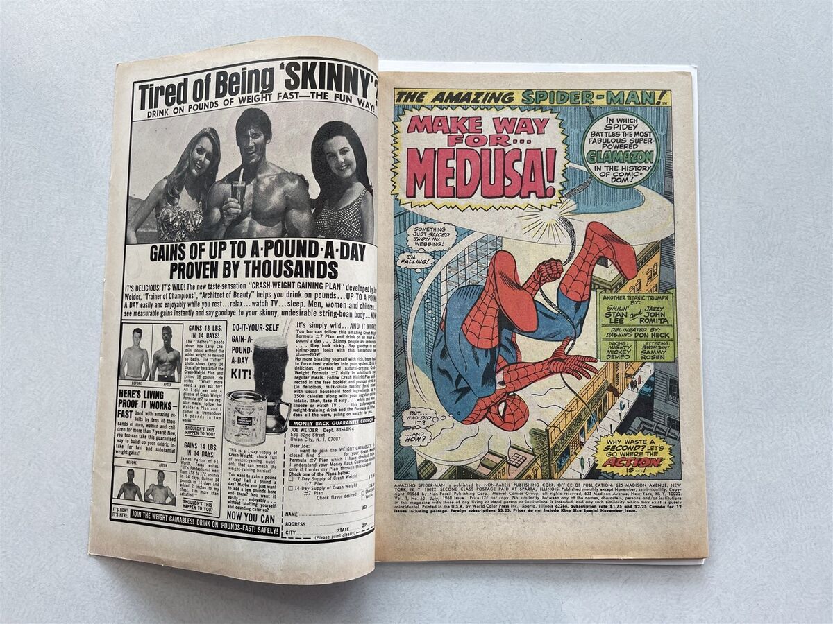 The Amazing Spiderman Issue#62 July 1968 The Amazing Spiderman Issue#62 July 1968