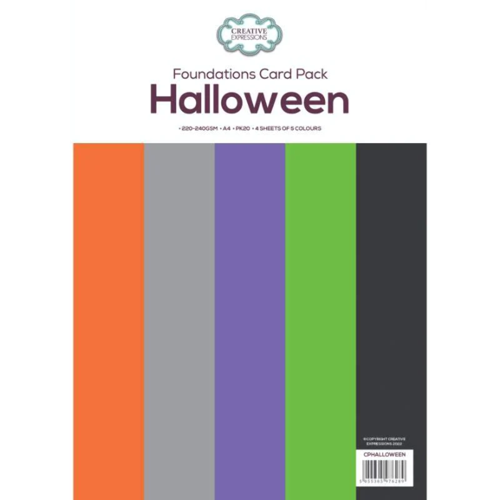 Halloween Foundations A4 Card Pack by Creative Expressions