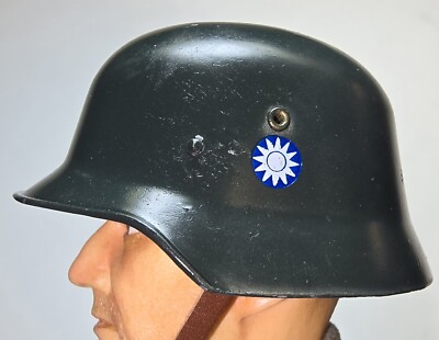 Metal M35 WWII Chinese helmet Accessory for 12'' Action Figure 1/6 scale
