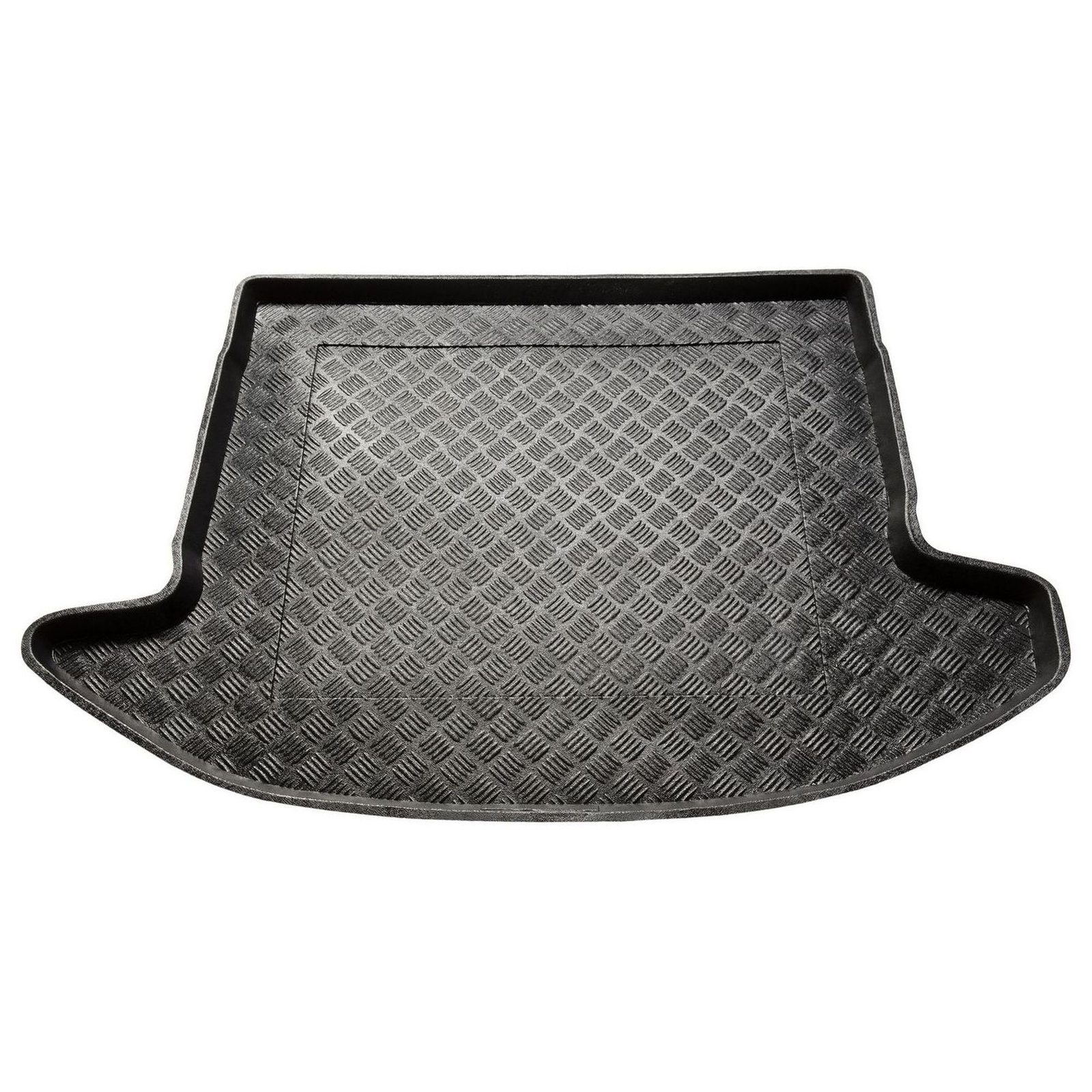 Tapis de coffre auto pour Kia Carens III 2006-2013 bac de coffre PVC noir