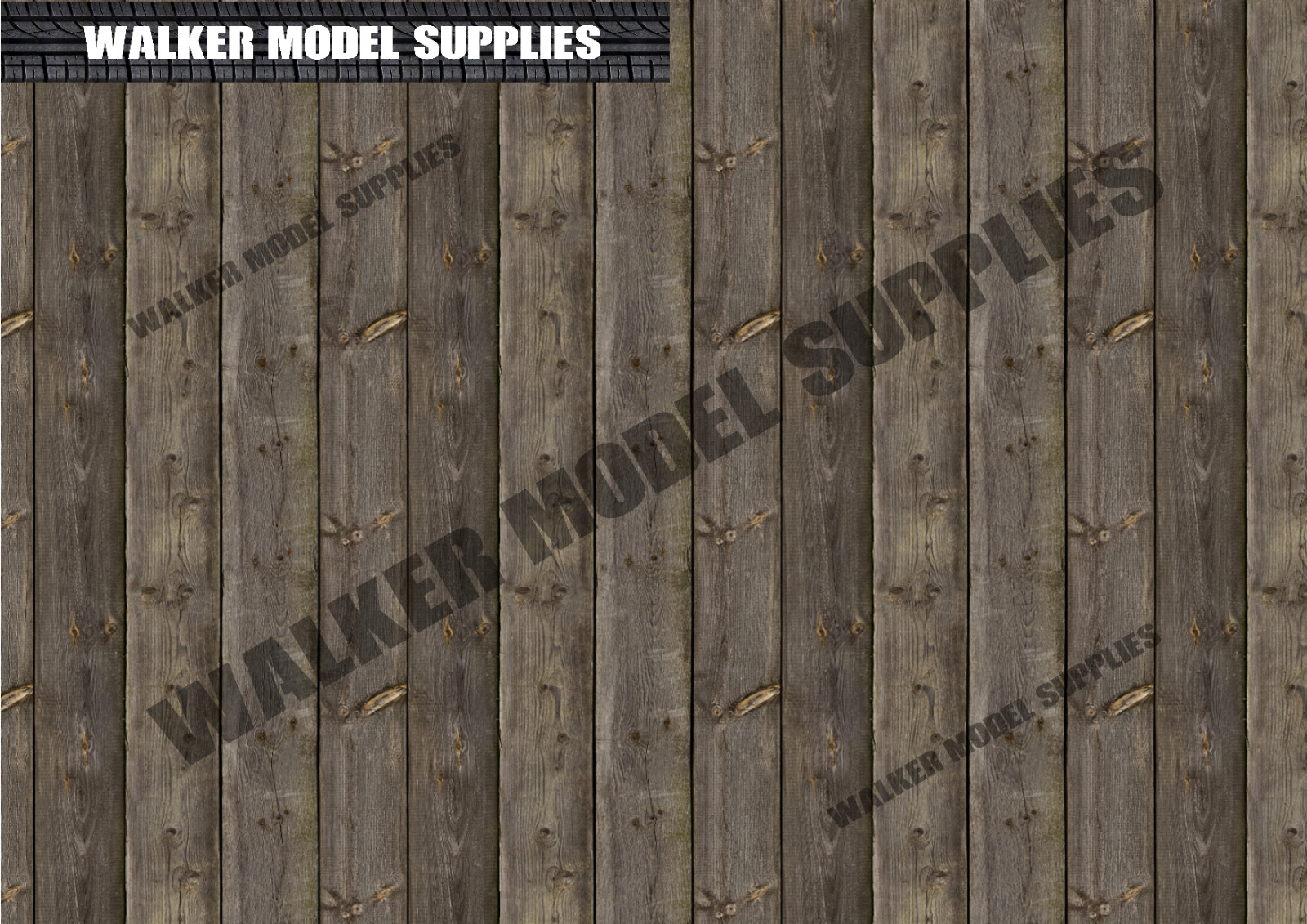 1:24 Scale (3xA4) Garage Cobble Road - Peel And Apply Decal
