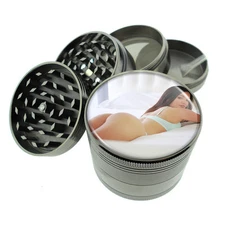 Latina Pin Up Girls D8 Titanium Grinder 4 Piece Magnetic Hand Mueller 