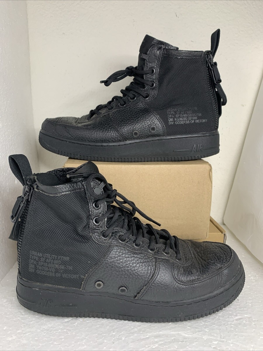 nike air force sf mid black