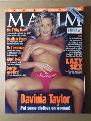 Maxim Magazine December 2000 (344) Davinia Taylor Coyote Ugly