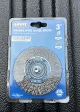 HART 3" COARSE WIRE WHEEL BRUSH