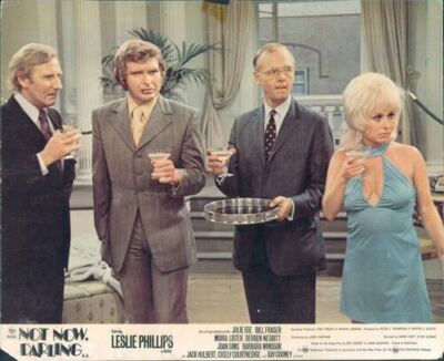 Not Now Darling Barbara Windsor Derren Nesbitt Leslie Phillips original lobby