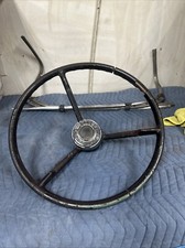 1957 1958 1959 Ford Steering Wheel Horn Button One Vtg Has Cracks Used 1957 1958 1959 Ford Steering Wheel Horn Button One Vtg Has Cracks Used