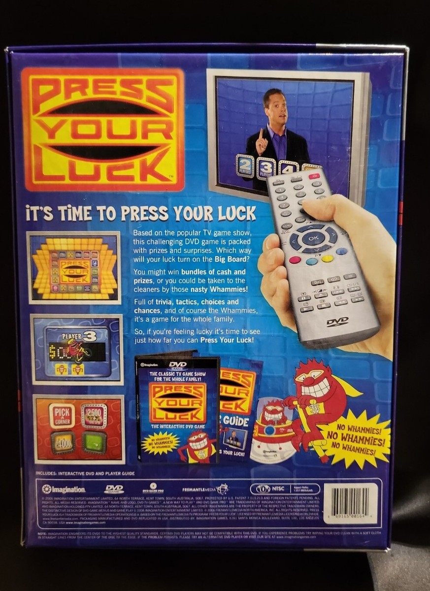 Press Your Luck Interactive DVD Game 2006 TV Game Show No