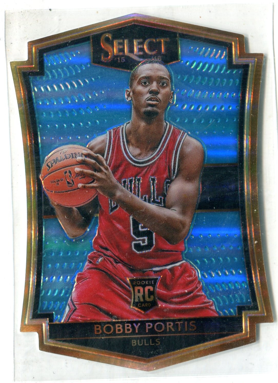 2015-16 Select Basketball Bobby Portis Jr. BLUE DIE CUT PRIZM RC #161 /199 BULLS