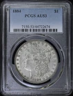 1884-P $1 Morgan Silver Dollar PCGS AU 53