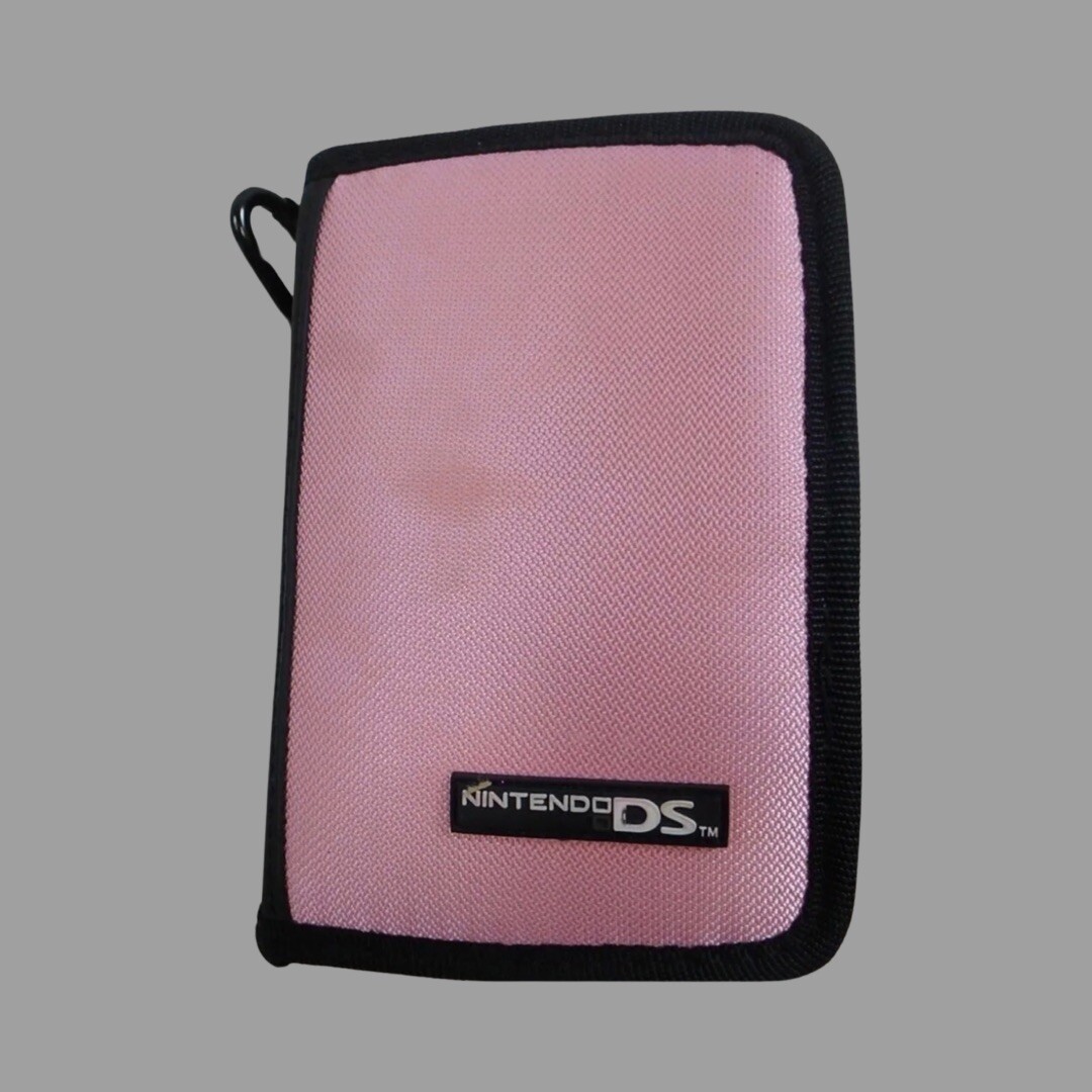 Pink Nintendo DS Lite Console original with case, stylus & charger