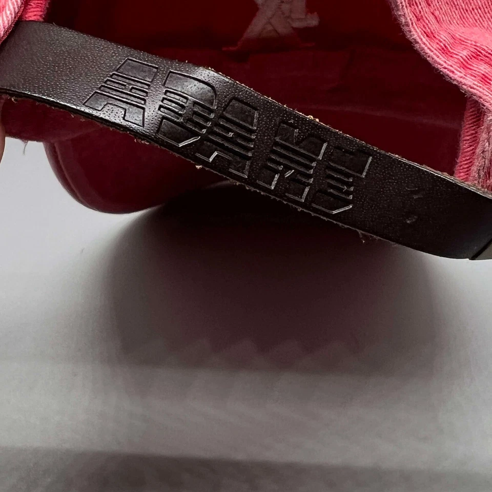 Gorra Barefoot Texas con correa roja ajustable bordada correa de cuero para hombre Foto 4 de 4