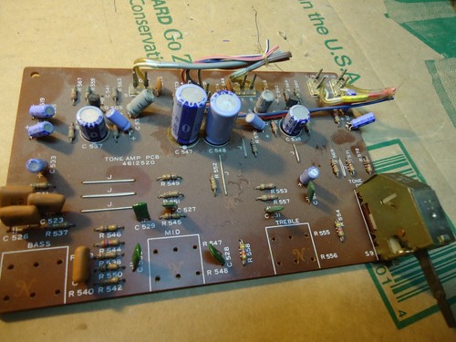 Nikko NR-1415 Stereo Receiver Parting Out Tone Board with Controls Removed