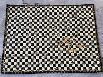 Designer Inspired Queen Bee Handmade Quilted Placemats-Free Mackenzie Childs GWP
