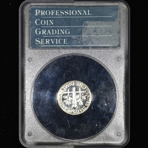1956 PROOF ROOSEVELT DIME ✪ PCGS PR-67 ✪ 10C SILVER COIN RATTLER HOLDER◢TRUSTED◣ - Picture 4 of 4