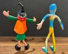 Mummy and Witch Bendy Bendable Posable Figures Vintage Hong Kong Halloween — photo 2