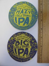 Sierra Nevada Brewing 1 COASTER Big Little Thing & Hazy Little Thing IPA NEW