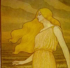 Paul Berthon "La Vogue" Vintage art book page