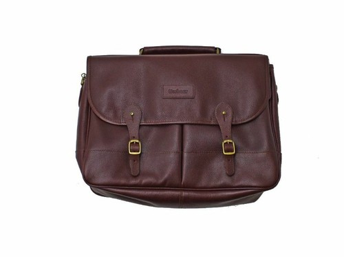 NEW Barbour Leather Briefcase With 