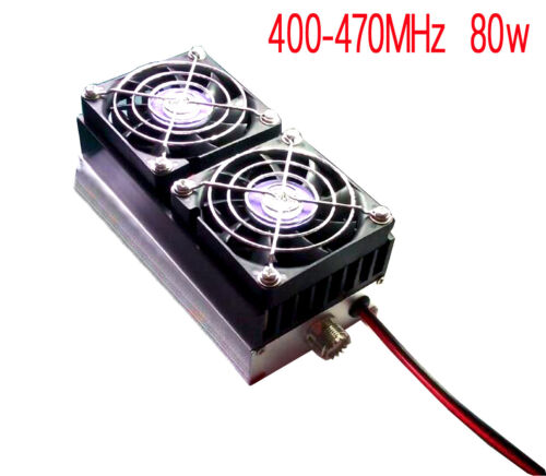 80W 400MHz-470MHz  UHF FM Ham Radio Power Amplifier for Interphone Car 13.8V - Picture 1 of 4